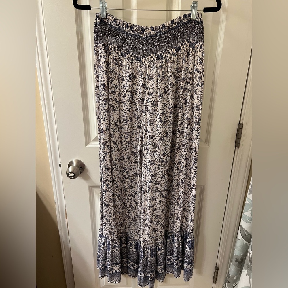 Mustard Seed-Floral Wide-Leg Flowy Pants-Size M - Picture 7 of 11